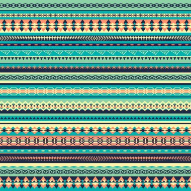 Renkli etnik Dikişsiz desen tasarım