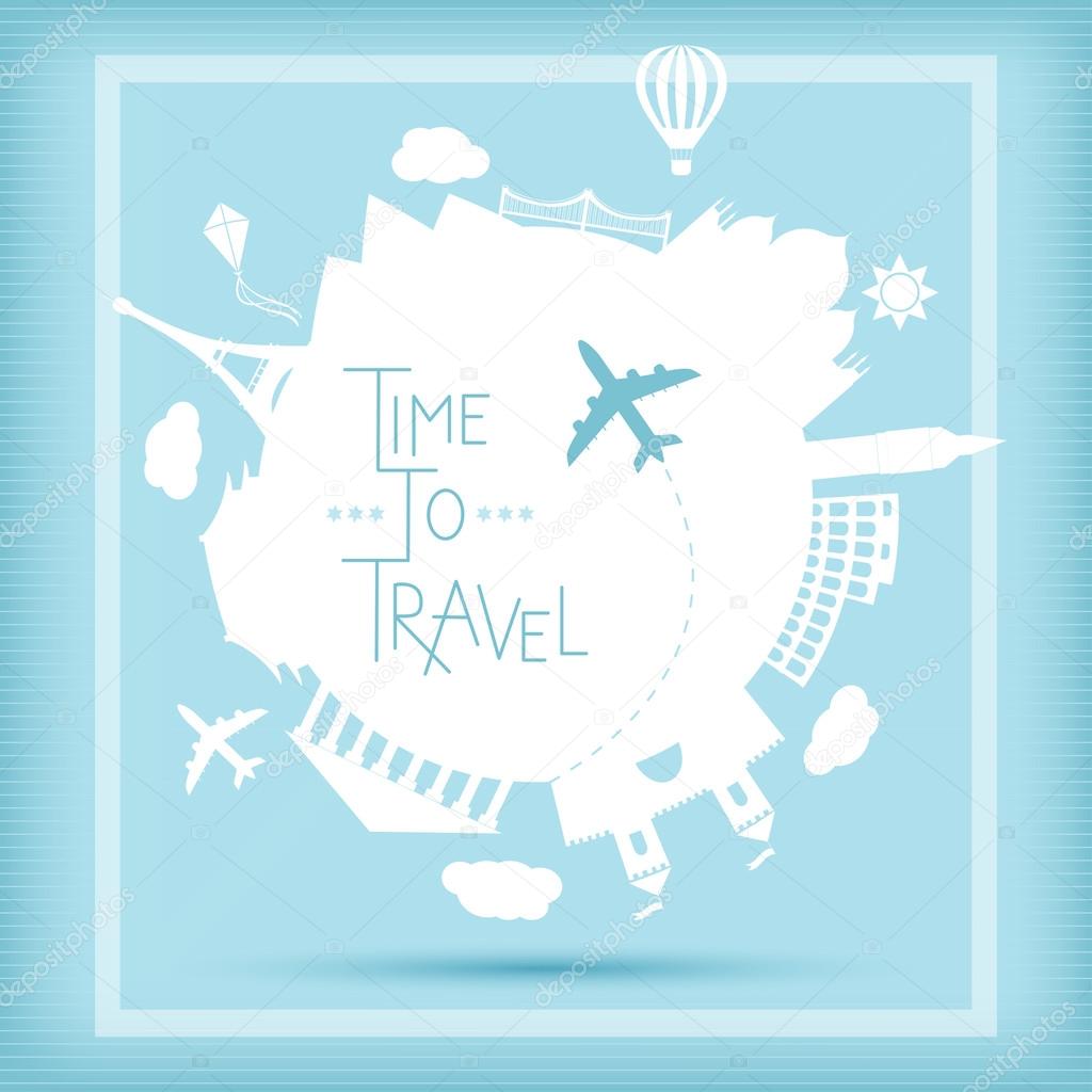 Time to travel concept