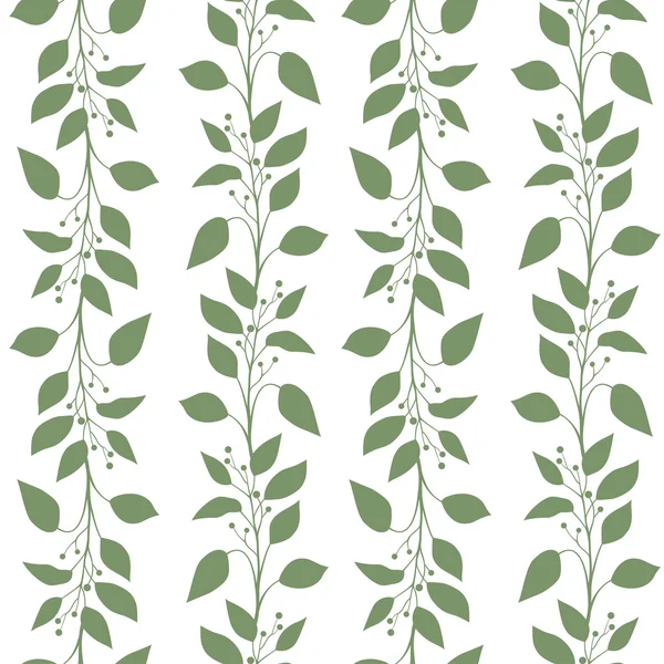 Seamless pattern branches and leaves of Camphor laurel. Floral background. — Stock Vector