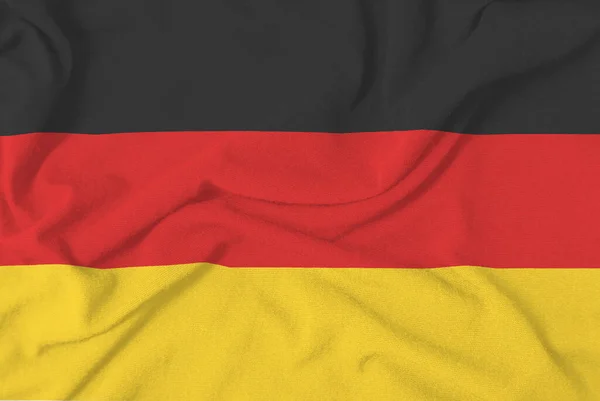 Cotton Fabric Flag Germany Illustrating Nationalism — Stock Photo, Image