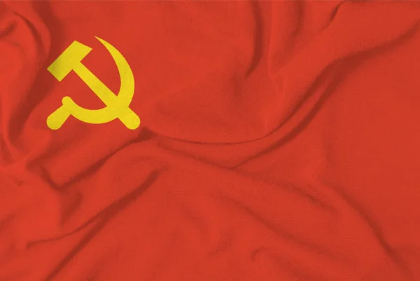 Bandeira Oficial Partido Comunista Chinês China Com Sinal Foice Martelo Fotos De Bancos De Imagens Sem Royalties