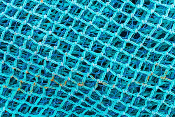 Turquoise Blue Fishing Net — Stock Photo, Image