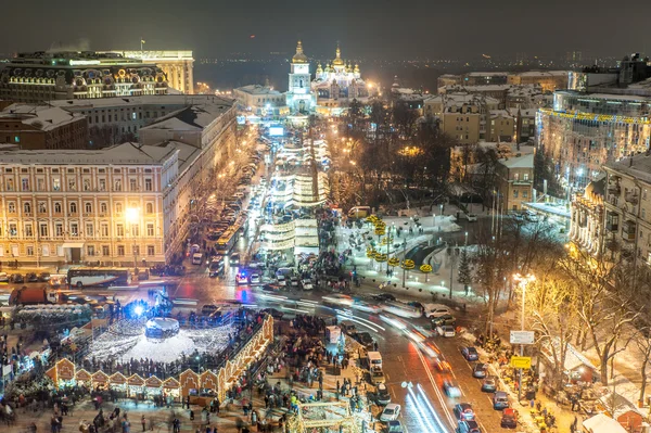 Foire de Noël à Kiev, Ukraine Photo De Stock