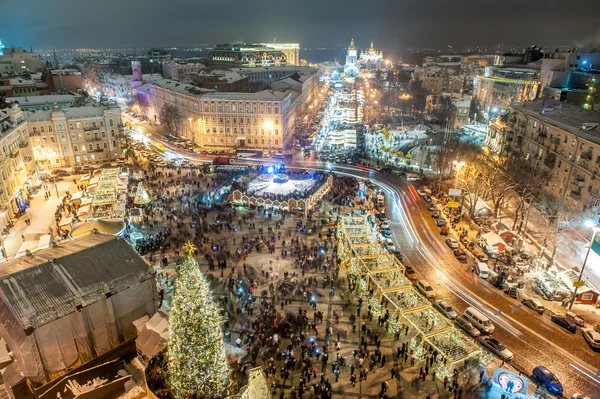 Foire de Noël à Kiev, Ukraine Images De Stock Libres De Droits