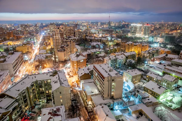 Città di Kiev innevata — Foto Stock