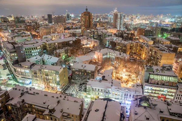 Cidade de Kiev com destino a neve — Fotografia de Stock