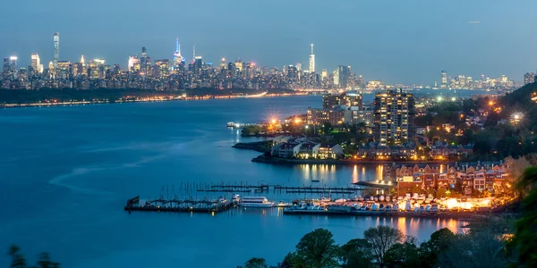 Centro de Nueva York en el crepúsculo — Foto de Stock