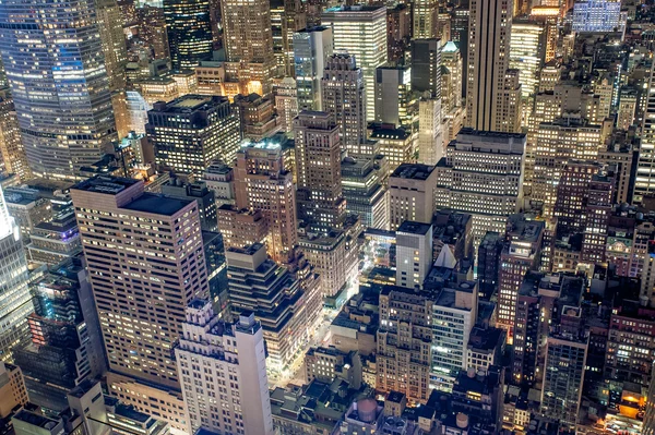 岩の上からマンハッタンのミッドタウン — ストック写真