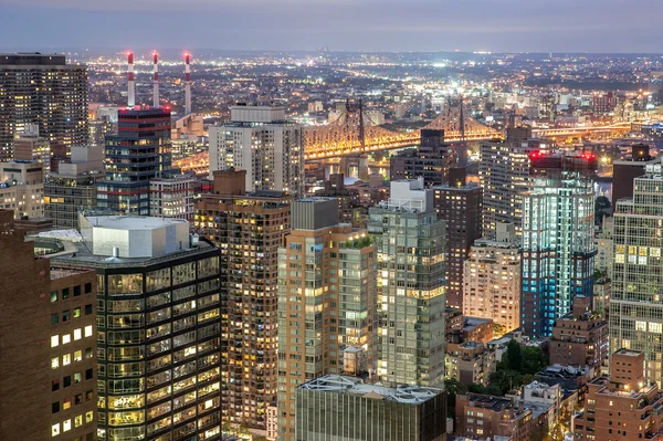 New York City at twilight — Stock Photo, Image