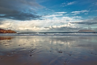 Mesafe, Fanad, co Donegal, m İrlanda yılında deniz feneri