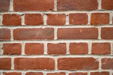 Tuğla duvar ayrıntısı kırmızı renkte