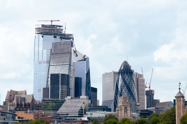 Piękny Panoramiczny Widok Londyn Nowoczesny Budynek — Zdjęcie stockowe