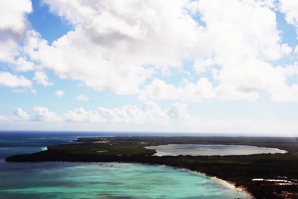 Caribbean sea from aerial view — Stock Photo, Image