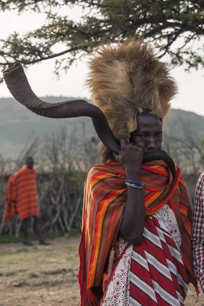 Pueblo tribal masai — Foto de Stock