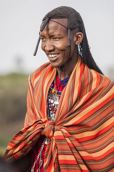 Mujer tribal masai — Foto de Stock