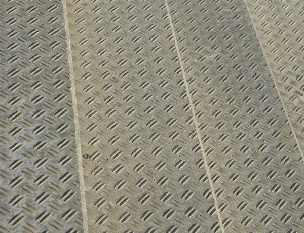 Concrete Monolith Staircase Texture Extruded Ribbed Corrugated Sheet Metal Ramp — Fotografia de Stock
