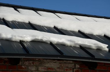 Dağlarda karların hızlı kaymasına karşı bir çubuğu olan galvanize metal çatı. Kar ve buz çabucak çatıdaki insanların üzerine düşerse ya yaralanırlar ya da ölürler. Çığ hızını yavaşlatır