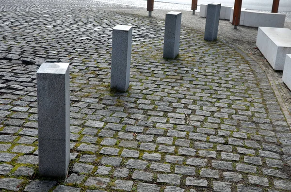 Bloco Pavimentação Usado Para Pavimentar Áreas Pavimentadas Livre Destinadas Pedestres — Fotografia de Stock