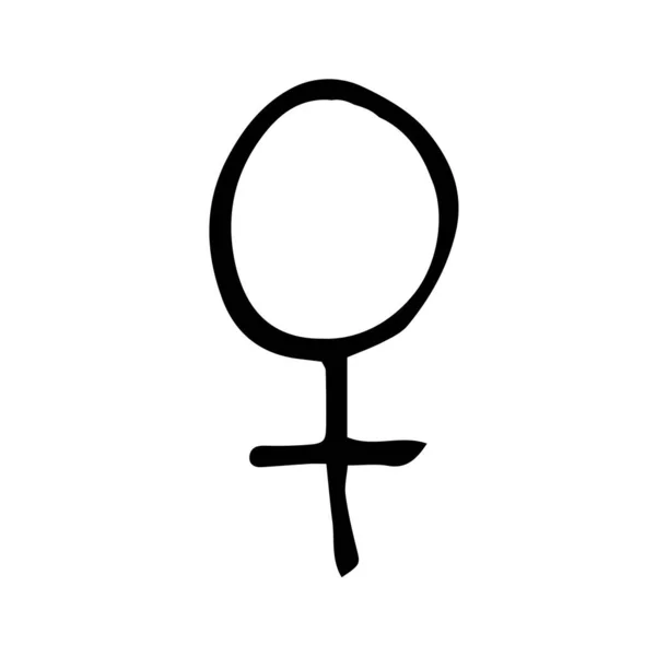 Vektorsymbol Der Venus Symbole Von Planeten Und Zeichen Der Astrologie — Stockvektor