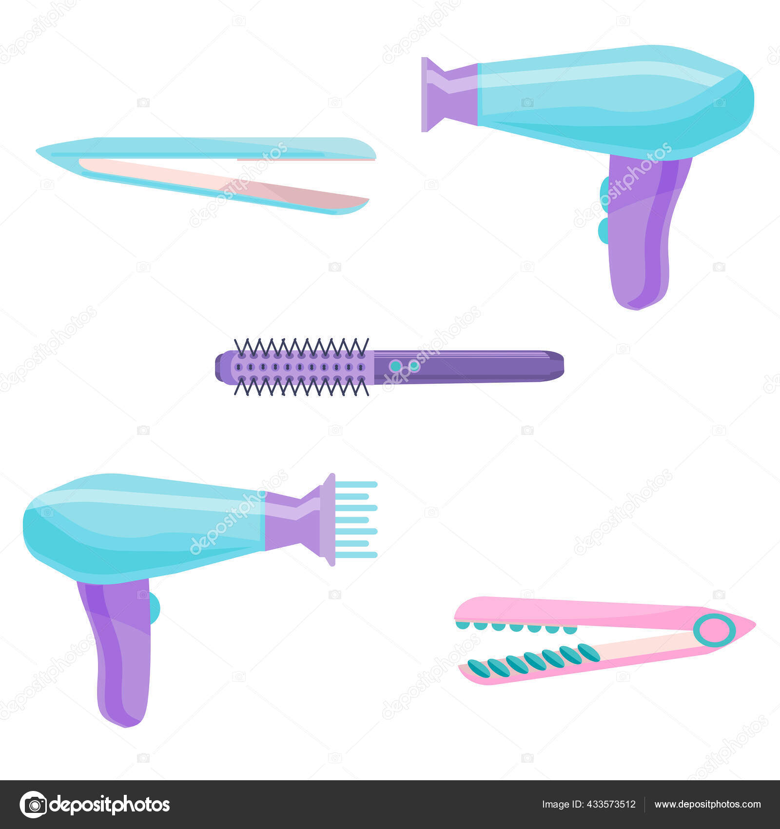 Hair Styling Tools Set Accessories Hair Care Collection Women's