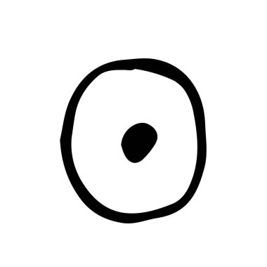 Beyaz arka planda izole edilmiş kozmostaki güneş çizimi 