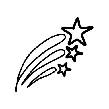 Beyaz arka planda el yapımı havai fişekler izole edilmiş. Karalama tarzında havai fişekler. Vektör illüstrasyonu