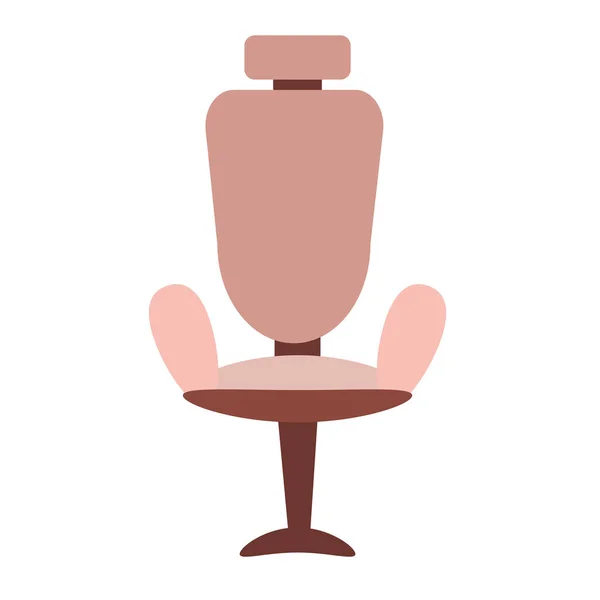 Modern Office Chair Isolated White Background Vector Illustration Flat Style — 스톡 벡터