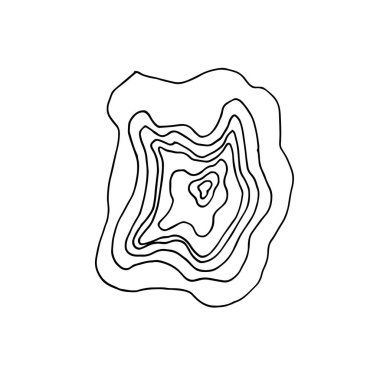  Ametist kristal kesiği beyaz arka planda izole edilmiş. Doodle tarzında elle çizilmiş vektör çizimi. Renk sayfalarını rahatlatmak için mistik mineraller koleksiyonu