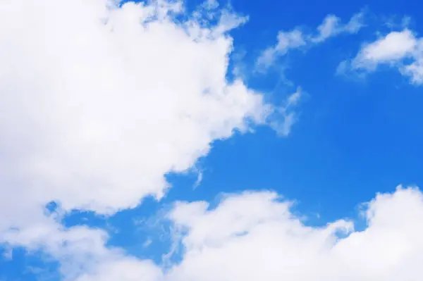 Blue Sky White Clouds Sky Transparent Environment Very Clean — Stock Photo, Image