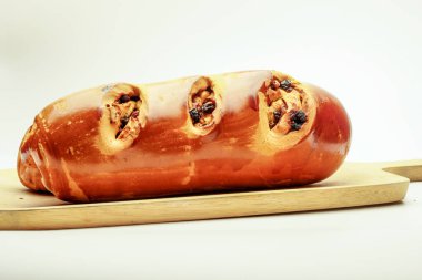 Çıtır ekmek, doğal ve organik buğday sağlıklı mayalanmış gıda, geleneksel Rus mutfağı..