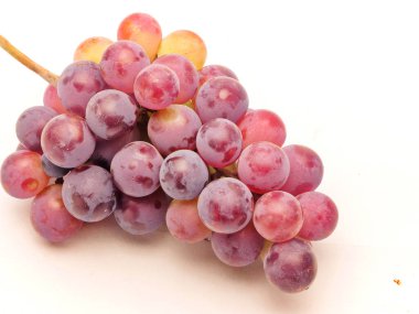 Meyve, kırmızı üzüm, gurme fotoğrafçılık, beyaz arkaplan