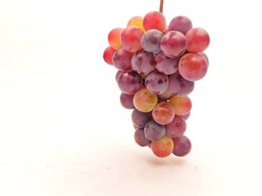 Meyve, kırmızı üzüm, gurme fotoğrafçılık, beyaz arkaplan