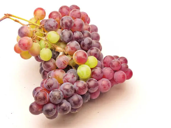 Fruta Uva Roja Fotografía Gourmet Fondo Blanco — Foto de Stock