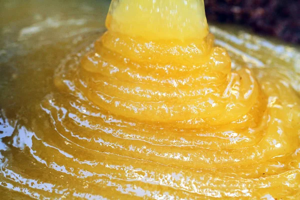 Tjock Honung Flytande Gelé Blank — Stockfoto