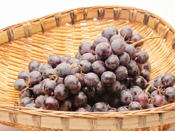 Uvas Kyoho Uvas Frescas Kyoho Frutas Fotografía Plano Estudio Fondo — Foto de Stock