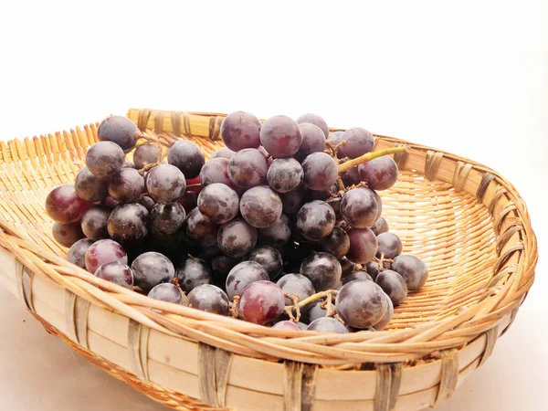 Uvas Kyoho Uvas Frescas Kyoho Frutas Fotografía Plano Estudio Fondo — Foto de Stock