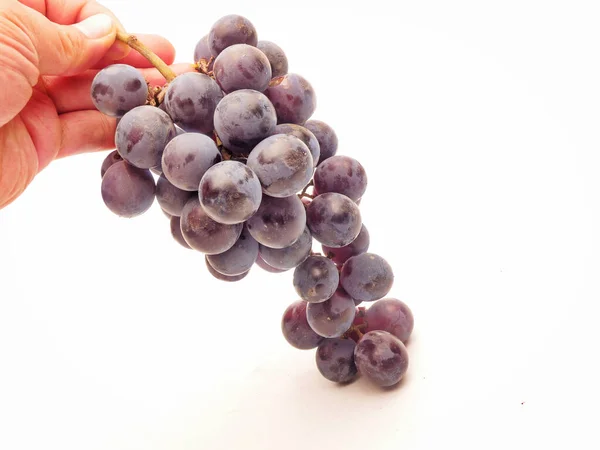 Uvas Kyoho Uvas Frescas Kyoho Frutas Fotografía Plano Estudio Fondo — Foto de Stock