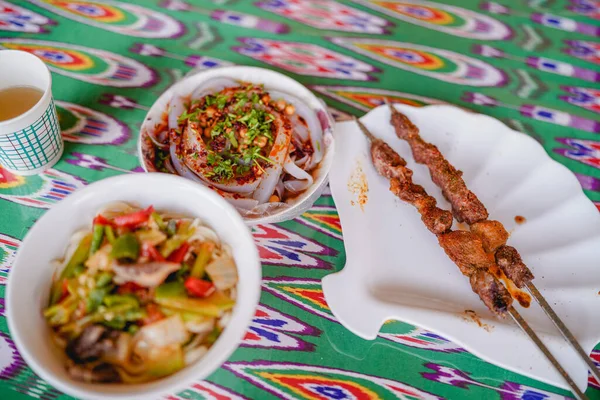 Zentralasiatische Küche Nudeln Kasachstan — Stockfoto