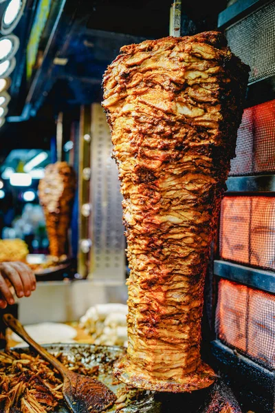 Turkish Cuisine Street Barbecue Grilled Meat — Stock Photo, Image