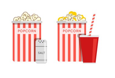 Patlamış mısır yemek illüstrasyon