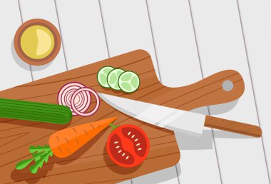 Salata sebze malzemeler