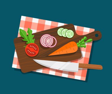 Salata sebze malzemeler