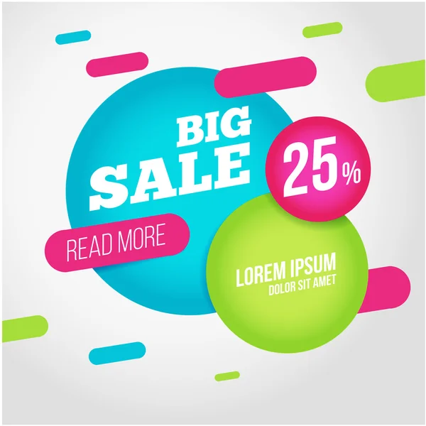 Big sale promotion banner — Stock Vector