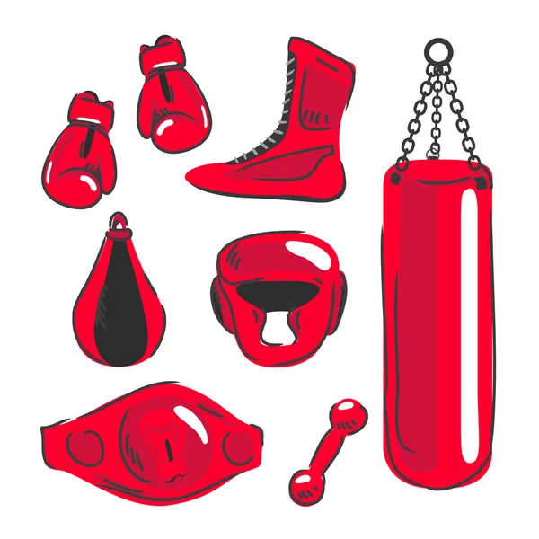 Elementos de diseño de boxeo . — Vector de stock