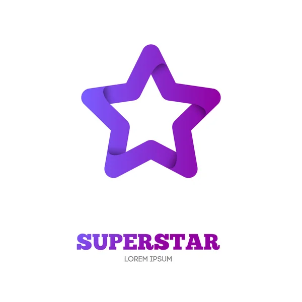 Star vector logo template — Stock Vector