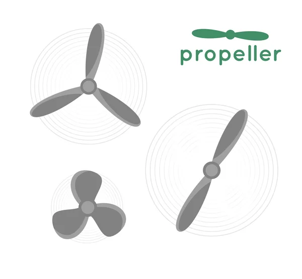 Propeller aircraft vector illustration — Stock Vector