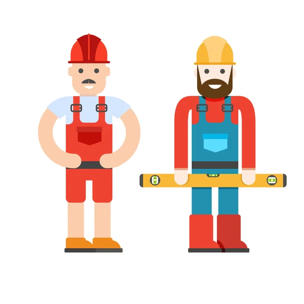 Dois construtores de trabalho — Vetor de Stock