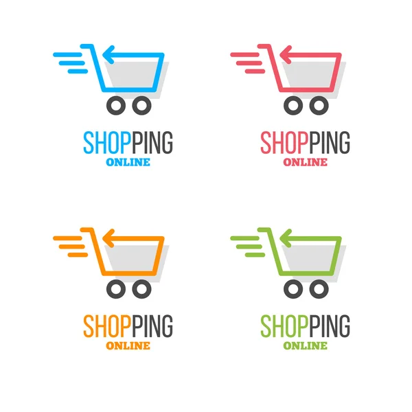 ショッピングのロゴ セット — ストックベクタ