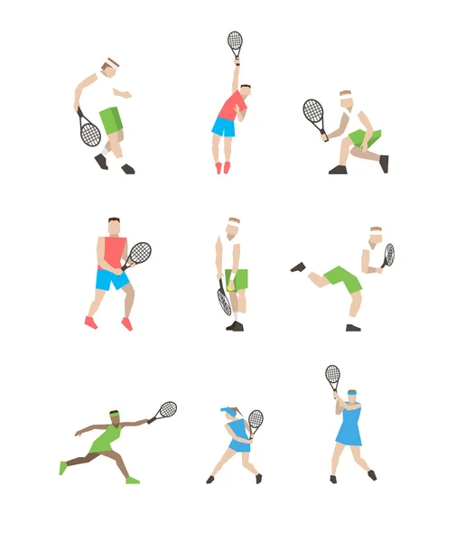 职业网球选手 — 图库矢量图片