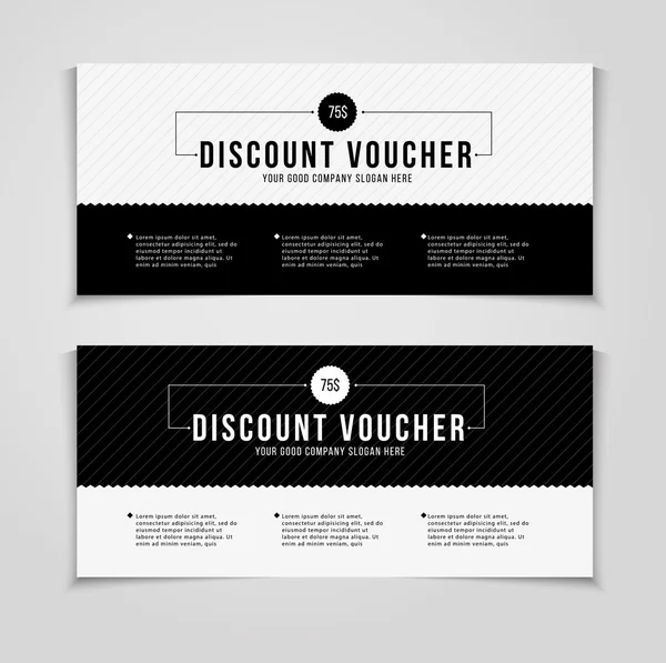 Discount voucher templates — Stockový vektor